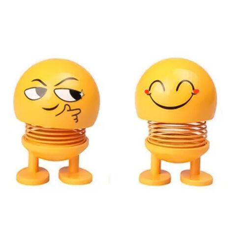 Generic 4 Pcs Set_Moving Head Smiley Spring Doll (Yellow)