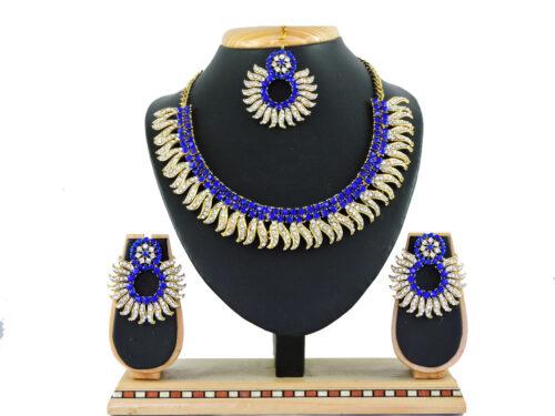 Generic Women’s Alloy Necklace set (Blue)