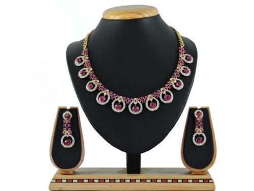 Generic Women’s Alloy Necklace set (Rani)