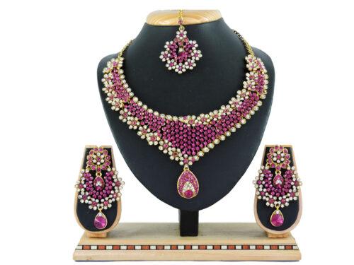 Generic Women’s Alloy Necklace set (Rani)