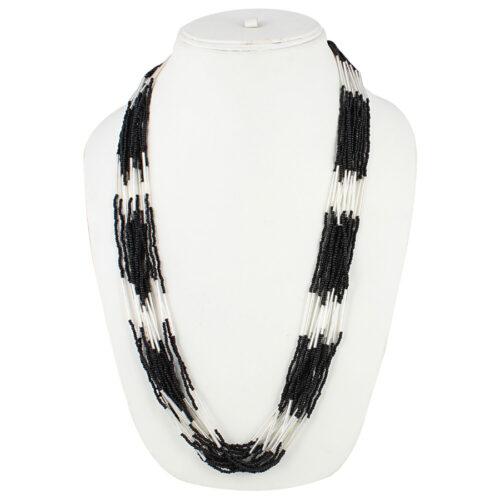 Designer Black Stylish Beads Necklace