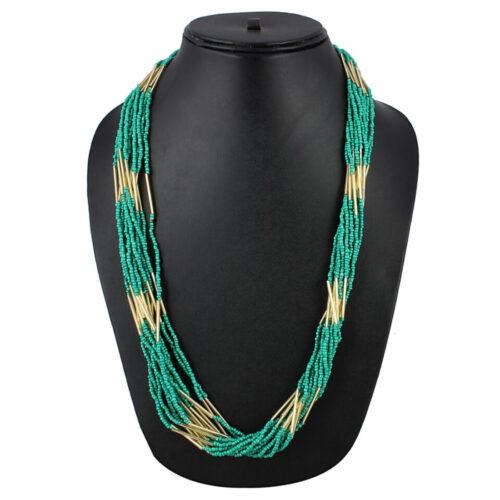 Designer Green Stylish Beads Necklace