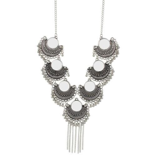 Antique Oxidized Silver Necklace Jewellery - Image 3