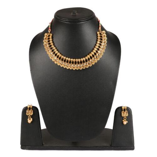 Elegant Inspired Traditional Gold Plated Necklace