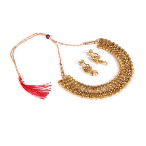 Elegant Inspired Traditional Gold Plated Necklace - Image 4