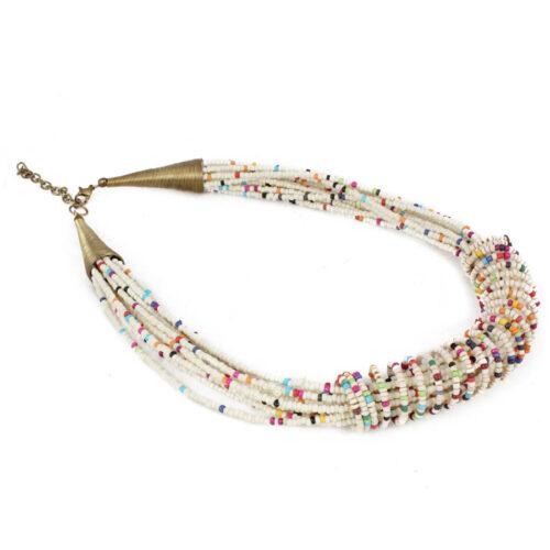 Designer Stylish Multi Layer Beads Necklace - Image 4