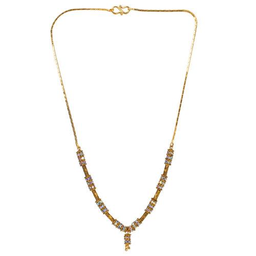 Pearl Mala Daily Wear Gold Plated Chain