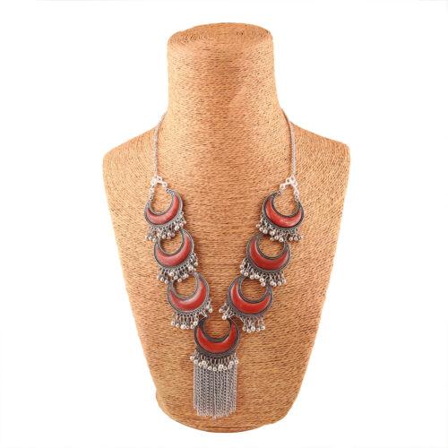 Afghani Tribal Antique Boho Oxidised Silver Necklace