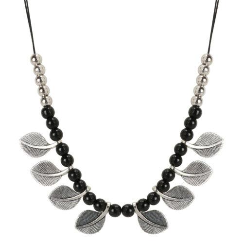 Boho Silver Oxidised Necklace