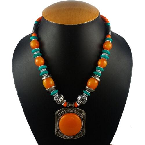 Designer Multi Colour Stylish Beads Necklace - Image 3