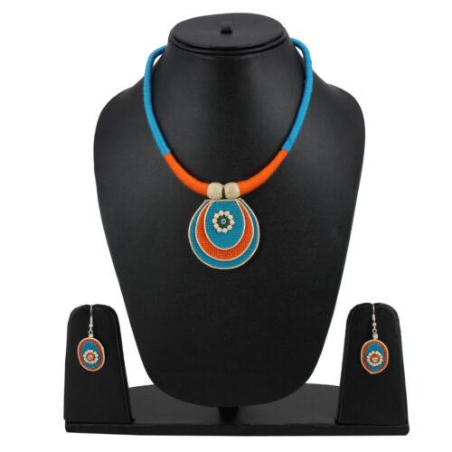 Designer Handcrafted Thread Multi Colour Fashion Necklace