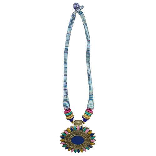 Multi Color Designer Tibetan Style Fashion Necklace