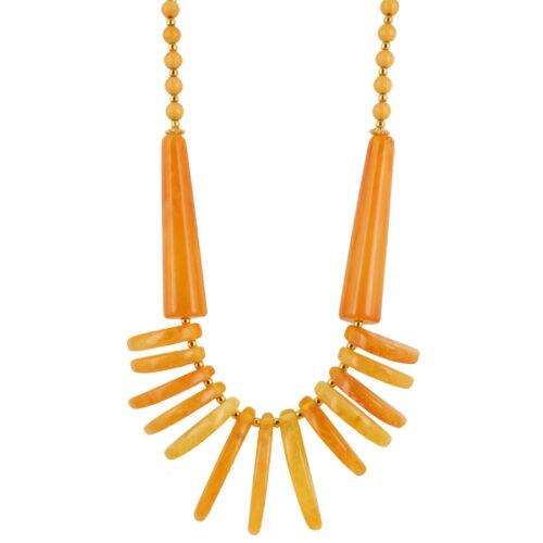 Yellow Beads Fashion Necklace