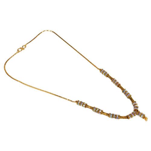 Pearl Mala Daily Wear Gold Plated Chain - Image 3