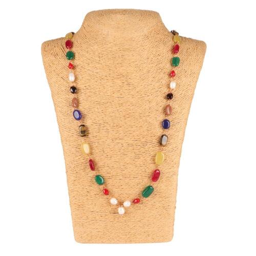 Designer Premium Multi Colour Onyx Stone Necklace