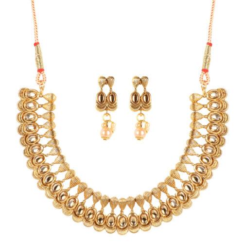 Elegant Inspired Traditional Gold Plated Necklace