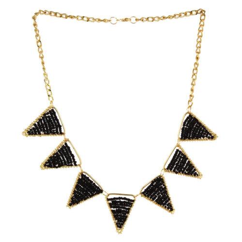 Stylish Black Beads Necklace