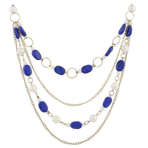 Blue Beads Fashion Necklace