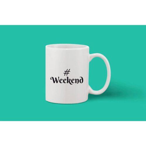 Printed Ceramic Coffee Mug – 1 Pieces, White, 11oz