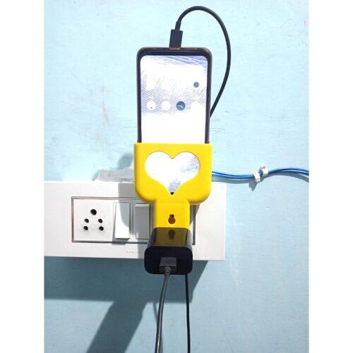 Heart Shaped Charging Holder (Pack of 2 )-Yellow