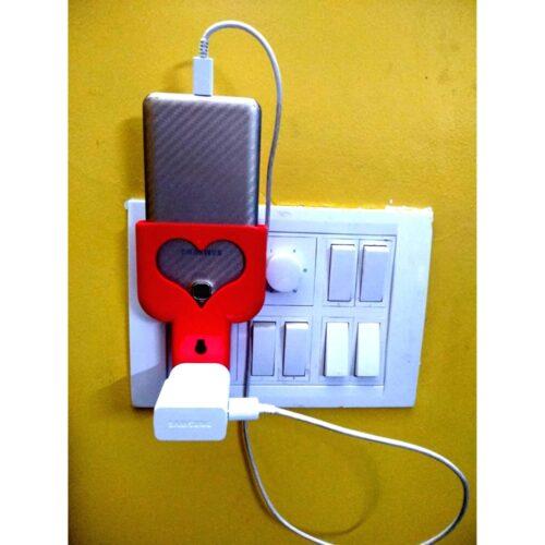 Heart Shaped Charging Holder  (Pack of 2 )-Red