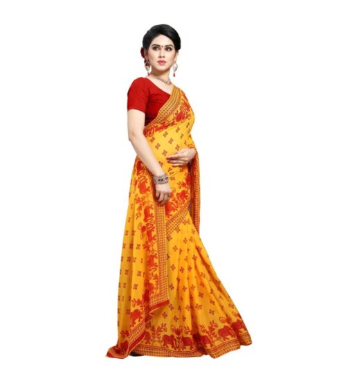 Generic Women’s Georgette Saree(Red,5-6 Mtrs)