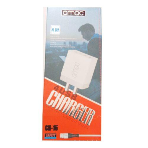 Brand Amac Charger CH-15 4.8 A 4USB-Assorted