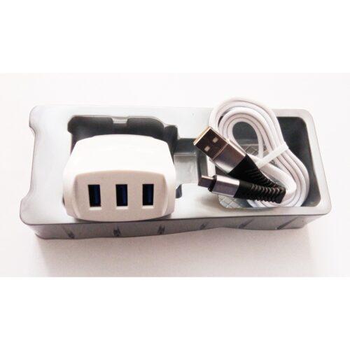 Brand Amac Charger CH-14 3.8 A 3USB-White