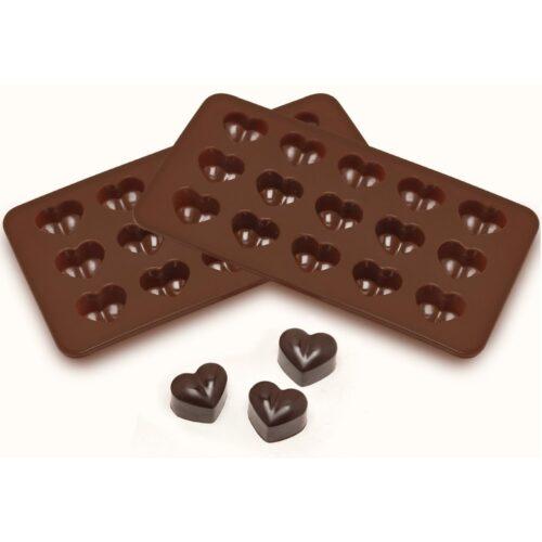 Generic Pack Of_2 Heart Shape Design Chocolate Mold (Color: Assorted)