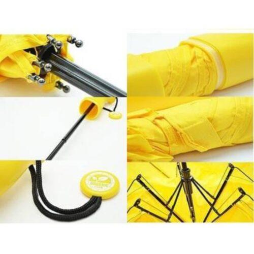 Generic Stylish Banana Shaped Mini Foldable Umbrella (Color: Assorted)