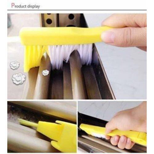 Generic Multipurpose Cleaning Brush with Dust Dirt Scraper (Color: Assorted)