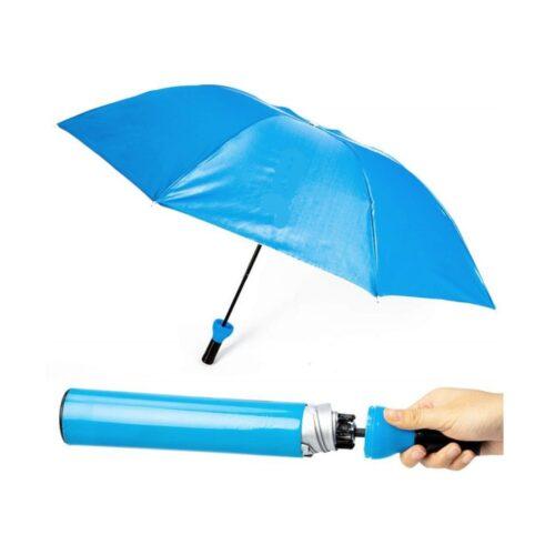 Generic Bottle Umbrella Double Layer Folding Portable with Bottle Cover (Color: Assorted)