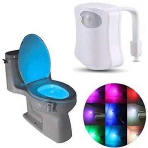 Generic LED Light Sensor Motion Activated Glow Bowl Light Up Sensing Toilet Seat Night Lightning Bowl (Color: Assorted)