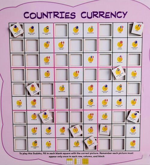 Countries Currency (10X10 Inches)