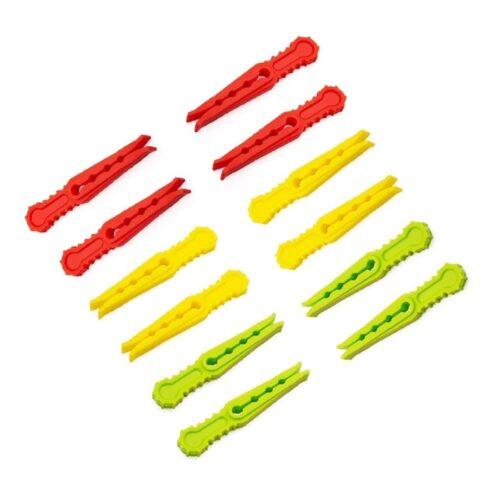 Generic Pack Of 3_Multipurpose Plastic Cloth Hanging Pegs Clips_36 Pcs (Color: Assorted)