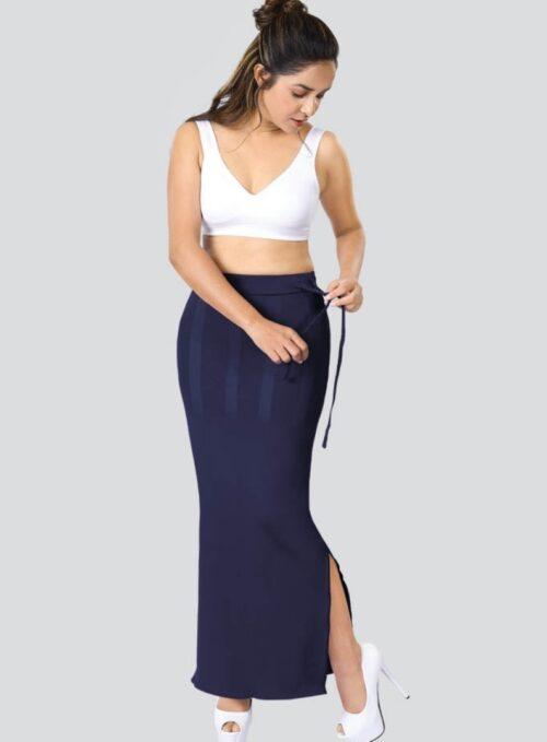 Dermawear Women’s Saree Shapewear (Model: SS_406_Saree Shaper, Color:Navy Blue, Material: 4D Stretch)