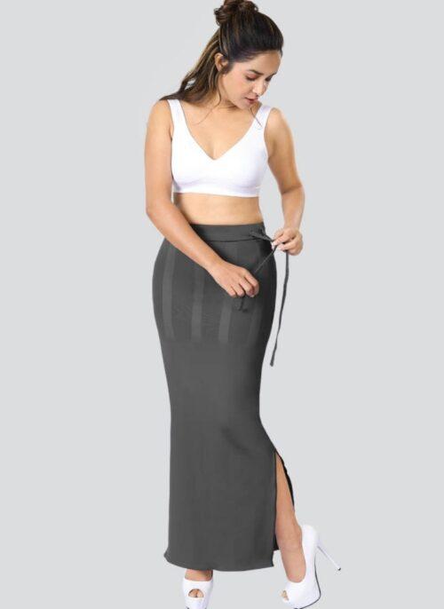 Dermawear Women’s Saree Shapewear (Model: SS_406_Saree Shaper, Color:Grey, Material: 4D Stretch)