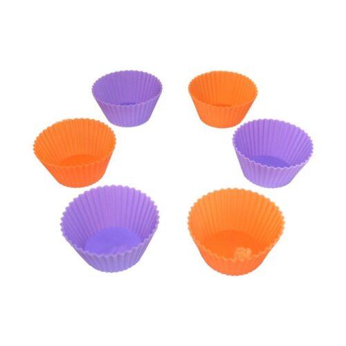 Generic Pack Of_15 Round Shape Mini Silicone Cupcake Mould (Color: Assorted)