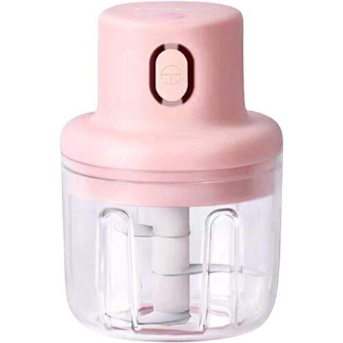 Mini Garlic Chopper 250ML, Portable Mini Food Chopper with USB Charging (Color: Assorted)