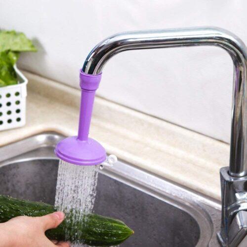 Pack Of_2 Kitchen Adjustable Faucet Tap Extender (Color: Assorted)