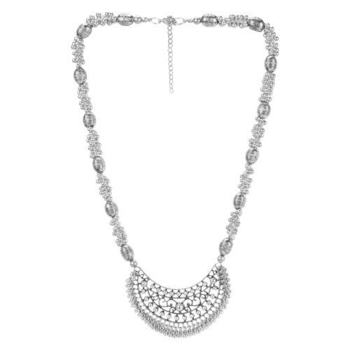 Generic Women’S Oxidized Silver Necklace (Color: Silver)