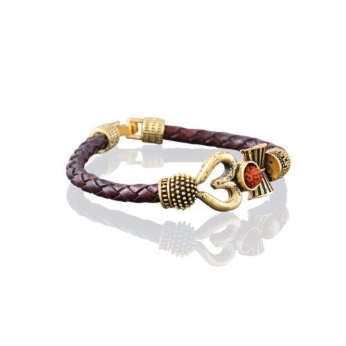 Generic Stylish Gold Plated Bracelet (Color: Gold)