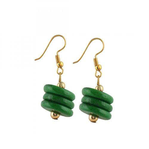 Generic Women's Green Color Designer Tibetan Style Fashion Necklace Set (Color: Green) - Image 3