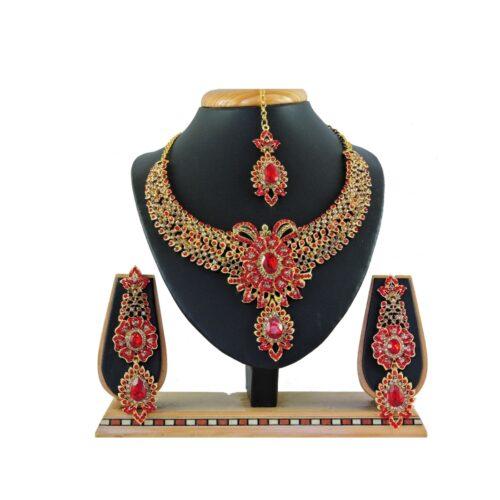 Generic Women’s Alloy Necklace set (Red)