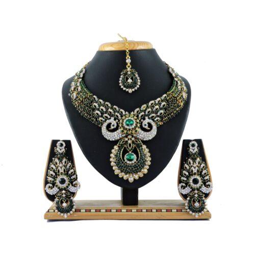 Generic Women’s Alloy Necklace set (Green)