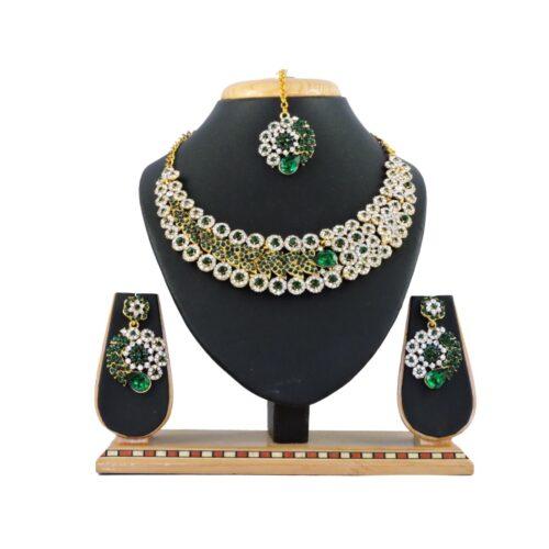 Generic Women’s Alloy Necklace set (Green)