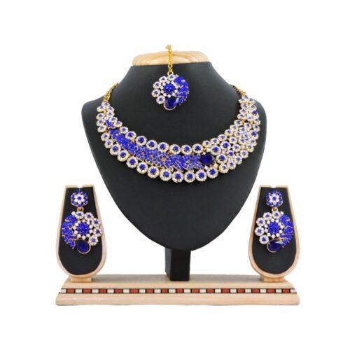 Generic Women’s Alloy Necklace set (Blue)