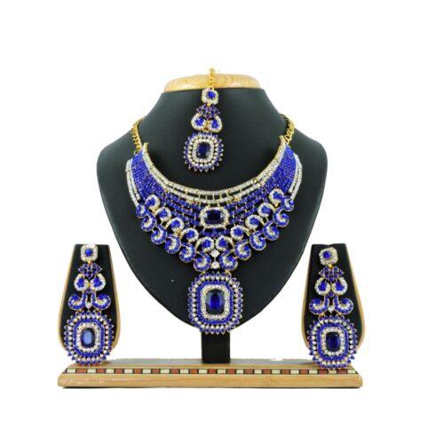 Generic Women’s Alloy Necklace set (Blue)