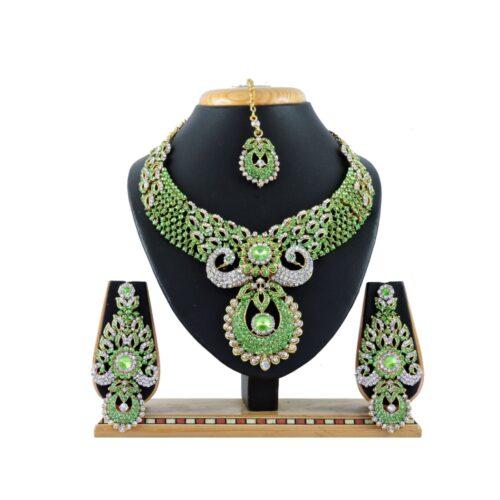 Generic Women’s Alloy Necklace set (Green)