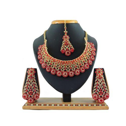 Generic Women’s Alloy Necklace set (Red)